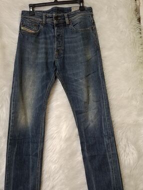 Diesel Men's Slim Straight Indigo Wash Jeans